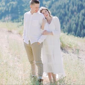 Free People White Eyelet Maxi Dress